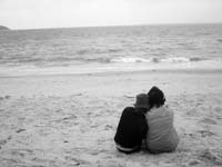 couple on beach